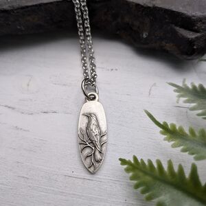 Raven Pendant Necklace